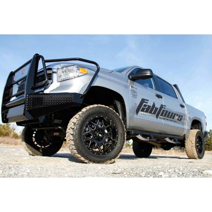 Fab Fours DR09-K2460-1 Black Steel Front Bumper w/ Full Grille Guard for Dodge Ram 1500 2009-2012