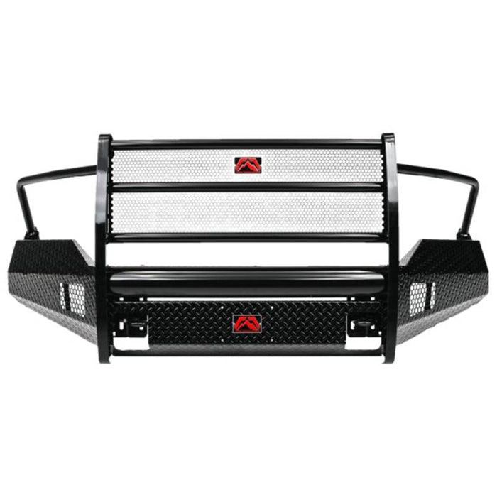 Fab Fours DR13-K2960-1 Black Steel Front Bumper w/ Full Grille Guard for Dodge Ram 1500 2013-2018