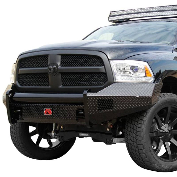 Fab Fours DR13-K2961-1 Black Steel Front Bumper for Dodge Ram 1500 2013-2018