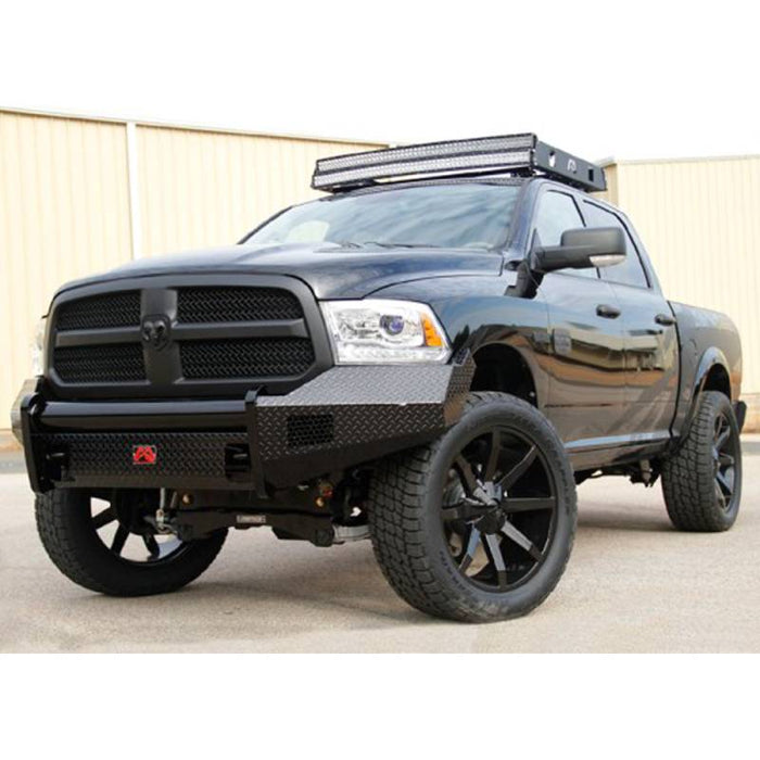 Fab Fours DR13-K2961-1 Black Steel Front Bumper for Dodge Ram 1500 2013-2018