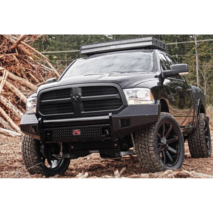 Fab Fours DR13-K2961-1 Black Steel Front Bumper for Dodge Ram 1500 2013-2018