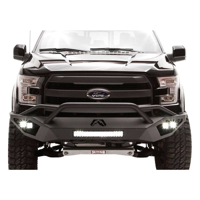 Fab Fours FF15-D3252-1 Vengeance Front Bumper w/ Pre-Runner Guard and Sensor Holes for Ford F150 2015-2017