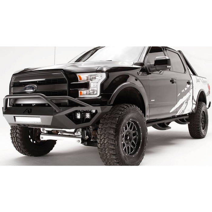 Fab Fours FF15-D3252-1 Vengeance Front Bumper w/ Pre-Runner Guard and Sensor Holes for Ford F150 2015-2017