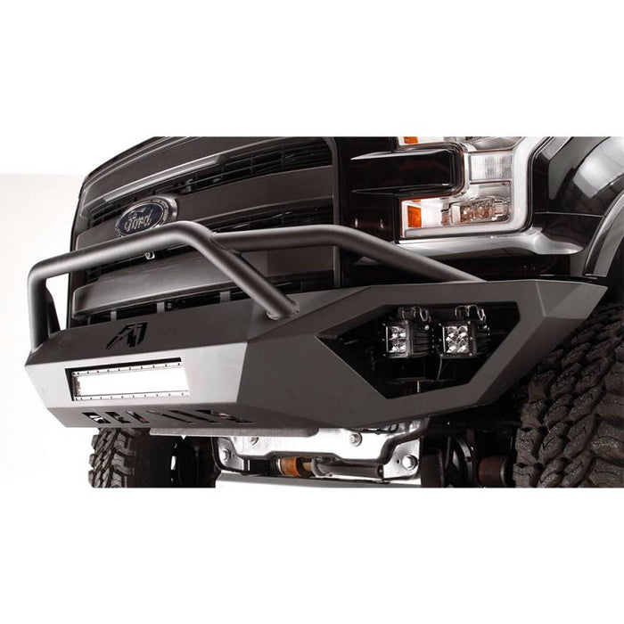 Fab Fours FF15-D3252-1 Vengeance Front Bumper w/ Pre-Runner Guard and Sensor Holes for Ford F150 2015-2017