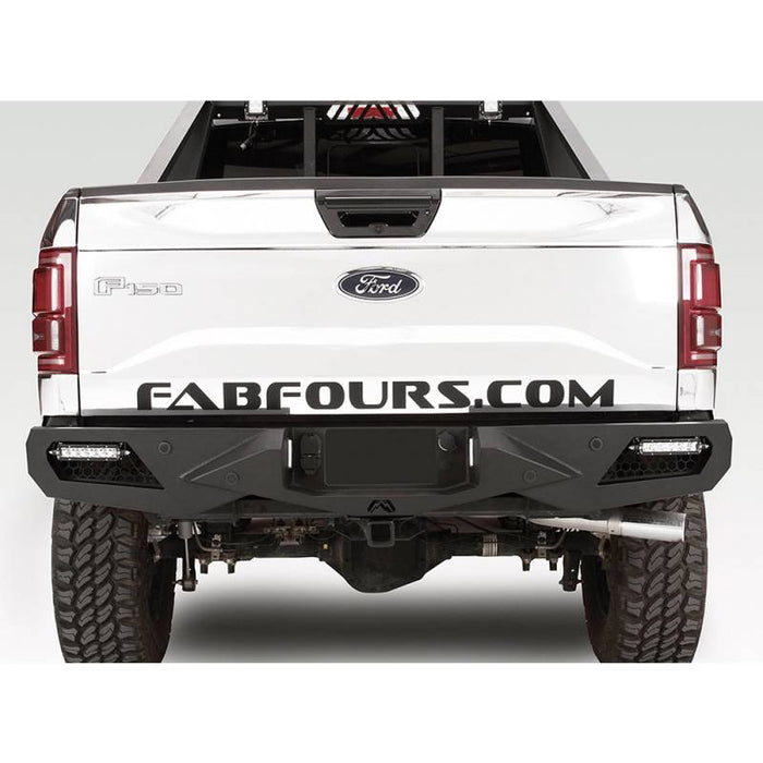 Fab Fours FF15-E3251-1 Vengeance Rear Bumper w/ Sensor Holes for Ford F150 2015-2020