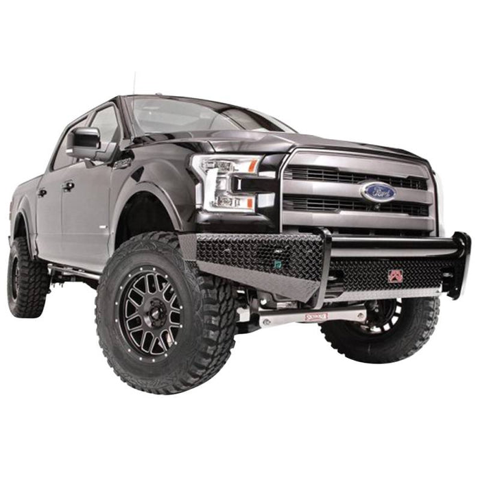 Fab Fours FF15-K3251-1 Black Steel Front Bumper for Ford F150 2015-2017