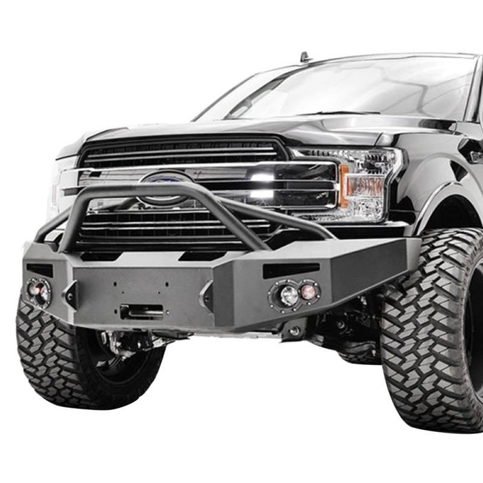 Fab Fours FF18-H4552-1 Premium Winch Front Bumper w/ Pre-Runner Guard for Ford F150 2018-2020