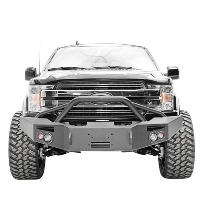 Fab Fours FF18-H4552-1 Premium Winch Front Bumper w/ Pre-Runner Guard for Ford F150 2018-2020