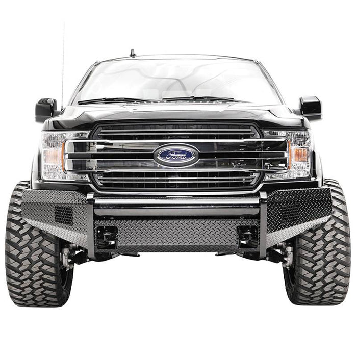 Fab Fours FF18-K4561-1 Black Steel Front Bumper for Ford F150 2018-2020