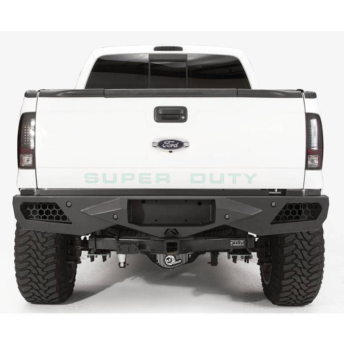 Fab Fours FS08-E1351-1 Vengeance Rear Bumper w/ Sensor Holes for Ford Super Duty 2011-2016