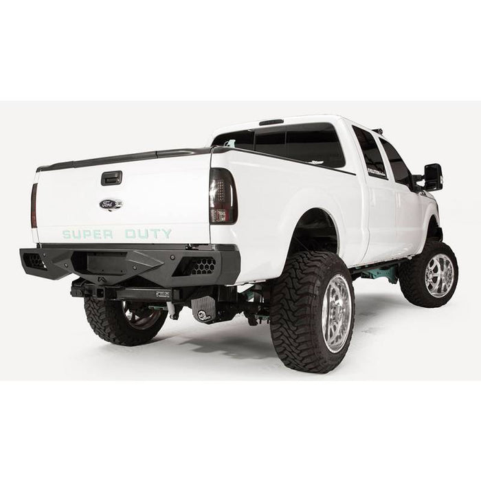 Fab Fours FS08-E1351-1 Vengeance Rear Bumper w/ Sensor Holes for Ford Super Duty 2011-2016