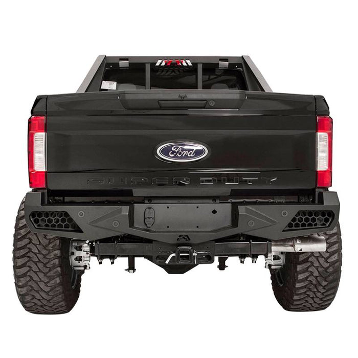 Fab Fours FS17-E4151-1 Vengeance Rear Bumper w/ Sensor Holes for Ford F250/F350/F450/F550 2017-2022