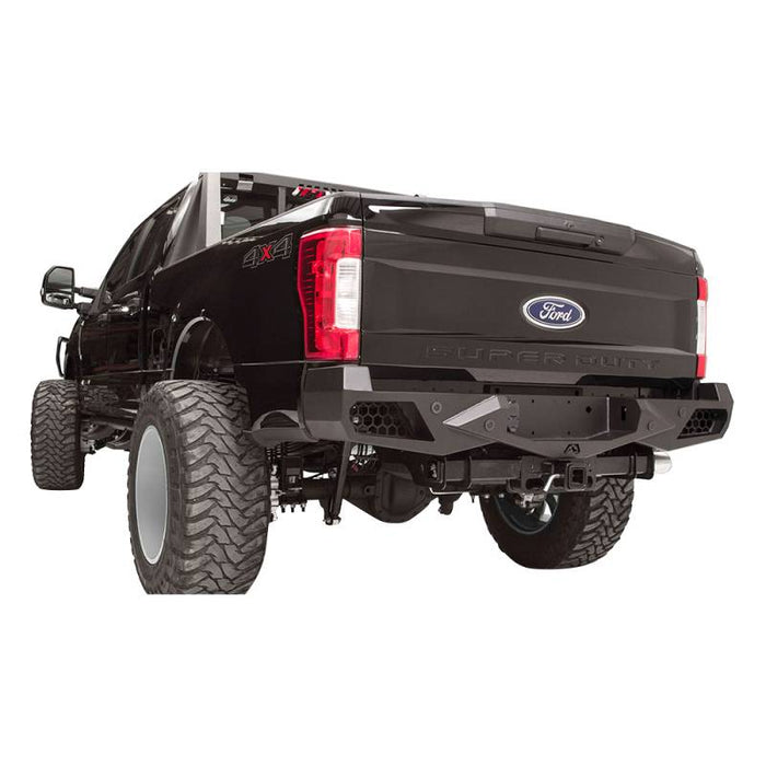 Fab Fours FS17-E4151-1 Vengeance Rear Bumper w/ Sensor Holes for Ford F250/F350/F450/F550 2017-2022