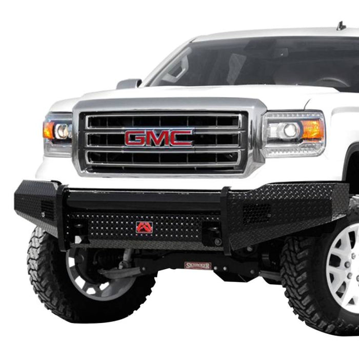 Fab Fours GM07-K2161-1 Black Steel Front Bumper for GMC Sierra 1500 2007-2013