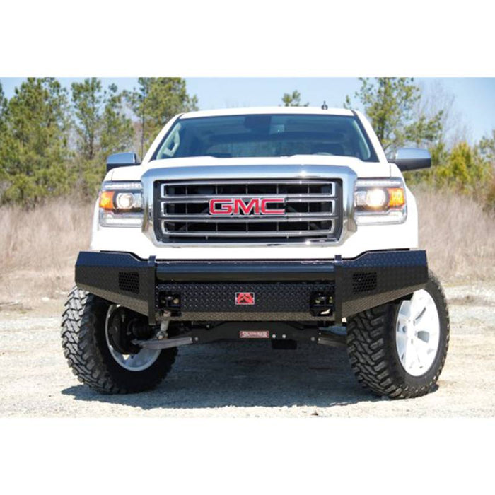 Fab Fours GM07-K2161-1 Black Steel Front Bumper for GMC Sierra 1500 2007-2013