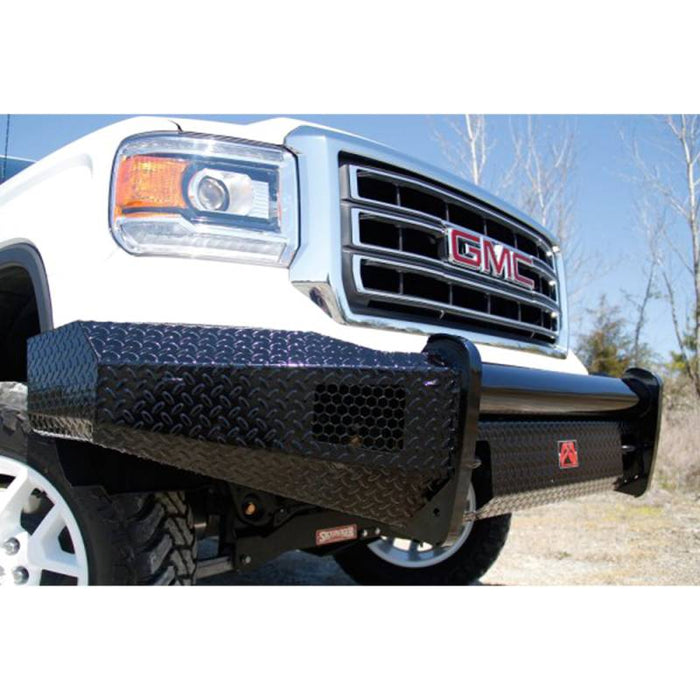 Fab Fours GM07-K2161-1 Black Steel Front Bumper for GMC Sierra 1500 2007-2013