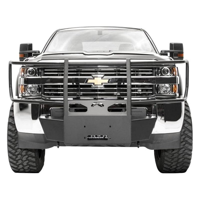 Fab Fours GM16-N3370-1 Winch Mount w/ Grille Guard for Chevy Silverado/GMC Sierra 1500 2016-2018