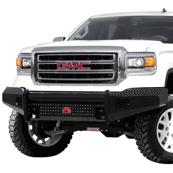 Fab Fours GS14-K3161-1 Black Steel Front Bumper for GMC Sierra 1500 2014-2015