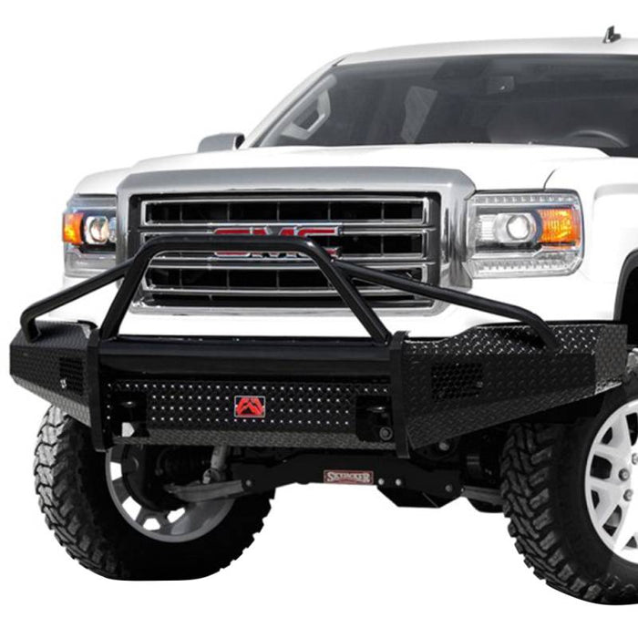 Fab Fours GS14-K3162-1 Black Steel Front Bumper w/ Pre-Runner Guard for GMC Sierra 1500 2014-2015