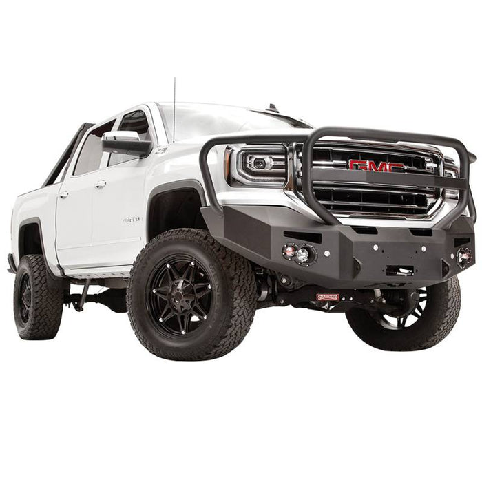 Fab Fours GS16-F3950-1 Premium Winch Front Bumper w/ Full Guard and Sensor Holes for GMC Sierra 1500 2016-2018