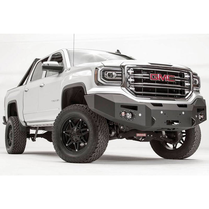 Fab Fours GS16-F3951-1 Premium Winch Front Bumper w/ Sensor Holes for GMC Sierra 1500 2016-2018