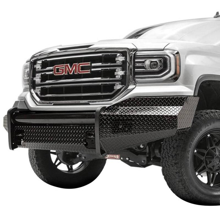 Fab Fours GS16-K3961-1 Black Steel Front Bumper for GMC Sierra 1500 2016-2018