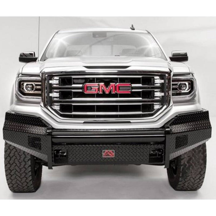 Fab Fours GS16-K3961-1 Black Steel Front Bumper for GMC Sierra 1500 2016-2018