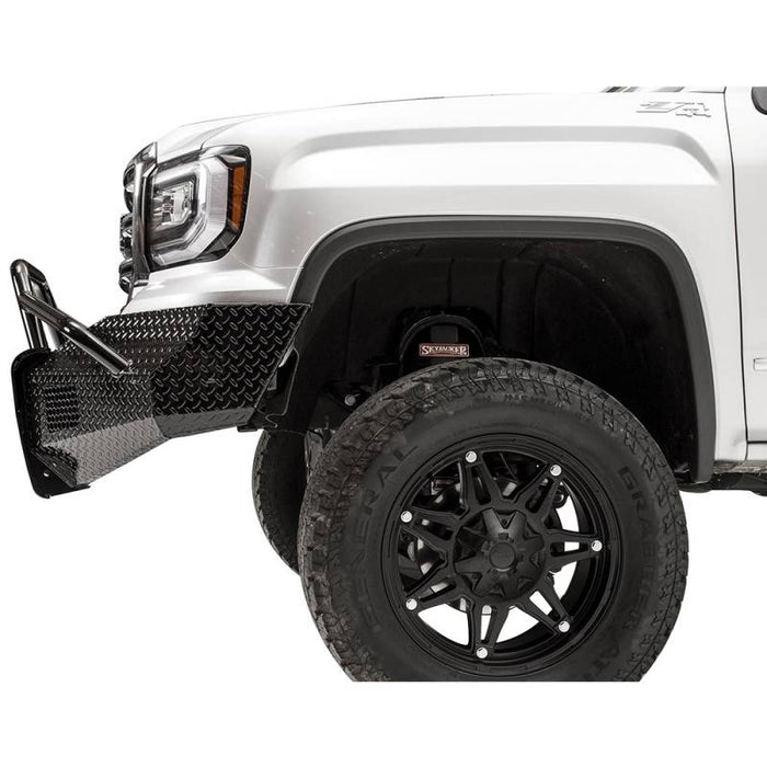 Fab Fours GS16-K3962-1 Black Steel Front Bumper w/ Pre-Runner Guard for GMC Sierra 1500 2016-2018