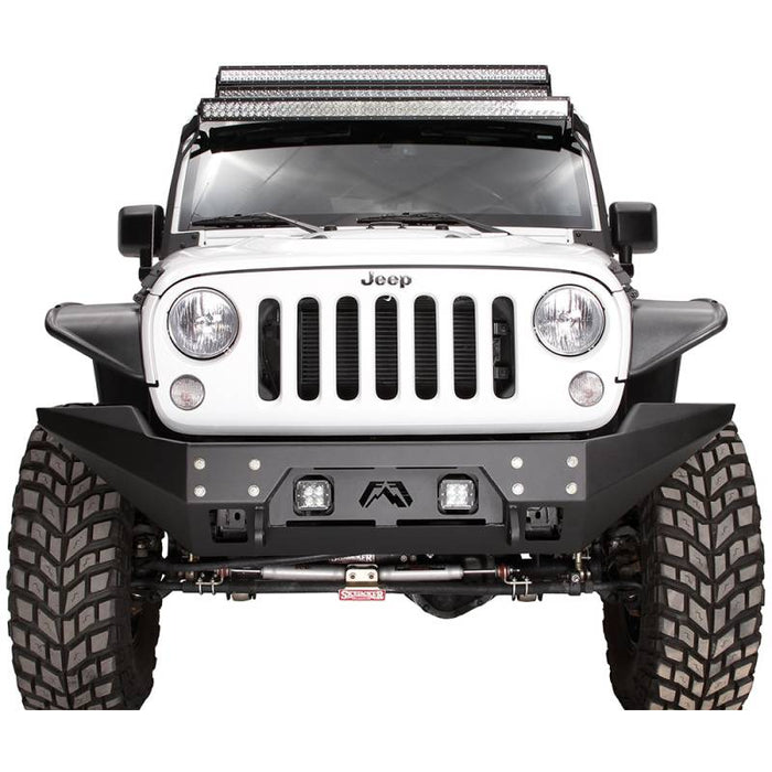 Fab Fours JK07-B1857-1 FMJ Full Width Winch Front Bumper for Jeep Wrangler JK 2007-2018