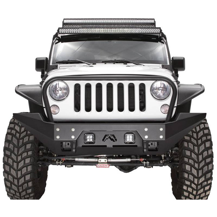 Fab Fours JK07-B1858-1 FMJ Full Width Winch Front Bumper w/ Full Guard for Jeep Wrangler JK 2007-2018