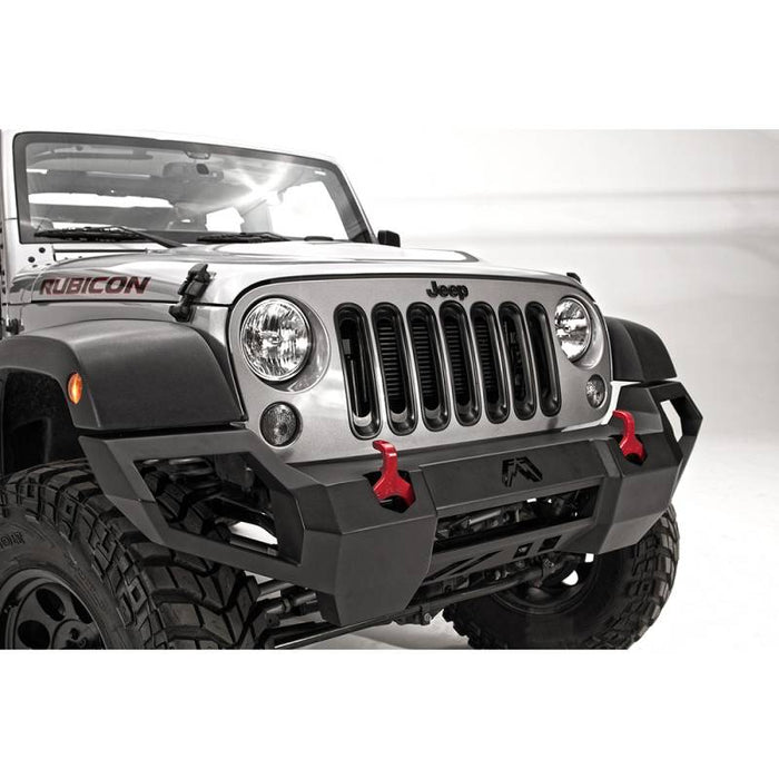 Fab Fours JK07-D1851-1 Vengeance Front Bumper w/ Sensor Holes for Jeep Wrangler JK 2007-2018