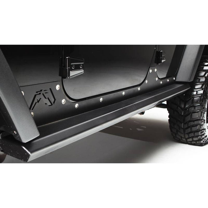 Fab Fours JK07-G1250-1 4 Door Unlimited Rock Sliders for Jeep Wrangler JK 2007-2018