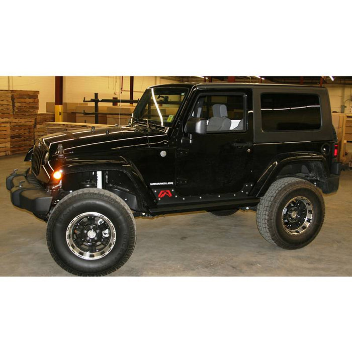 Fab Fours JK07-G1350-1 2 Door Unlimited Rock Sliders for Jeep Wrangler JK 2007-2018