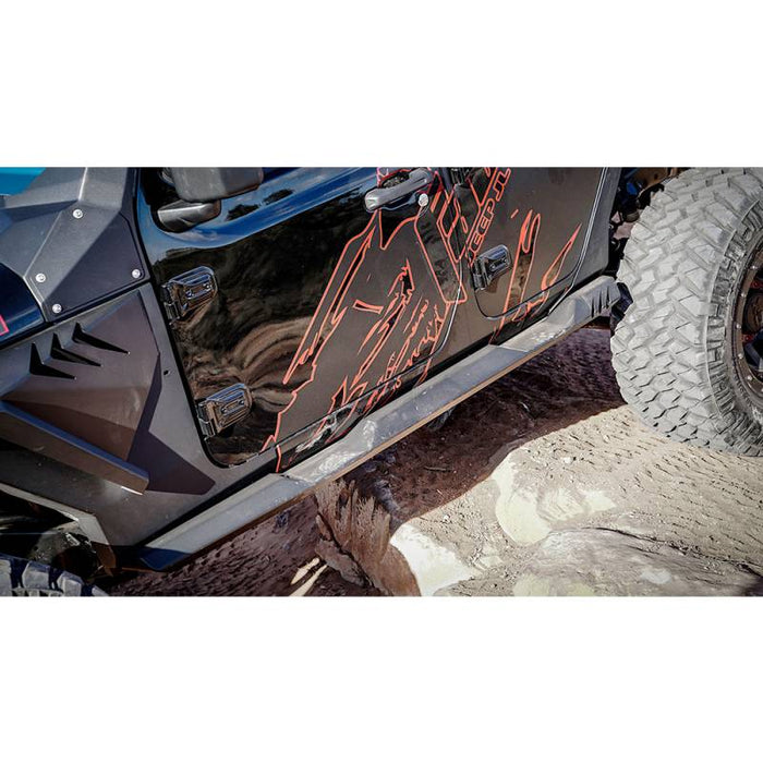 Fab Fours JL18-G1550-1 Lightweight Rock Sliders for Jeep Wrangler JL 2018-2021