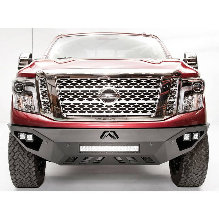 Fab Fours NT16-D3751-1 Vengeance Front Bumper w/ Sensor Holes for Nissan Titan XD 2016-2021