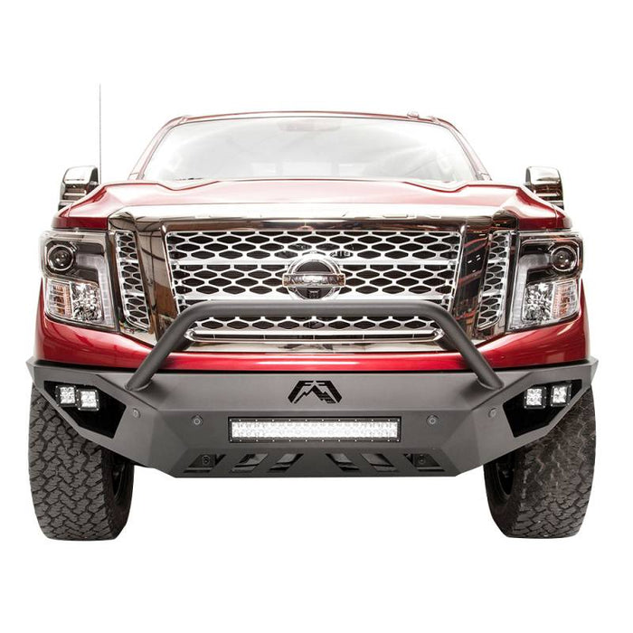 Fab Fours NT16-D3752-1 Vengeance Front Bumper w/ Pre-Runner Guard and Sensor Holes for Nissan Titan XD 2016-2021