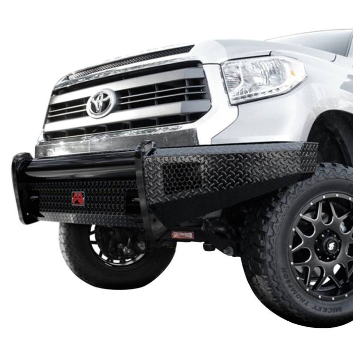 Fab Fours TT07-K1861-1 Black Steel Front Bumper for Toyota Tundra 2007-2013