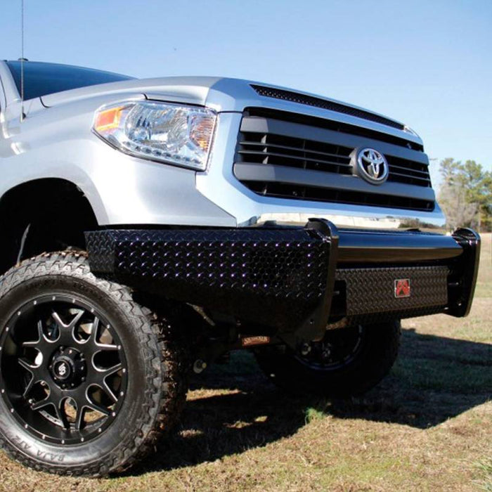 Fab Fours TT07-K1861-1 Black Steel Front Bumper for Toyota Tundra 2007-2013