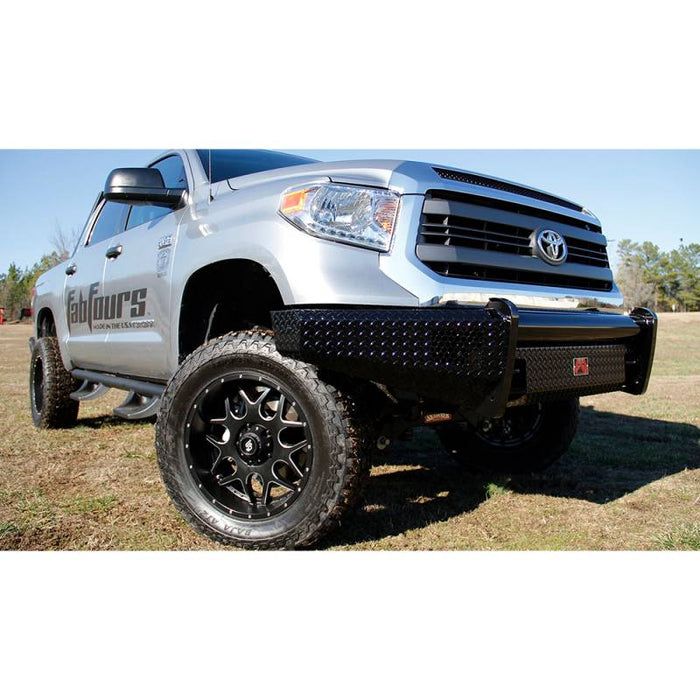 Fab Fours TT14-K2861-1 Black Steel Front Bumper for Toyota Tundra 2014-2021