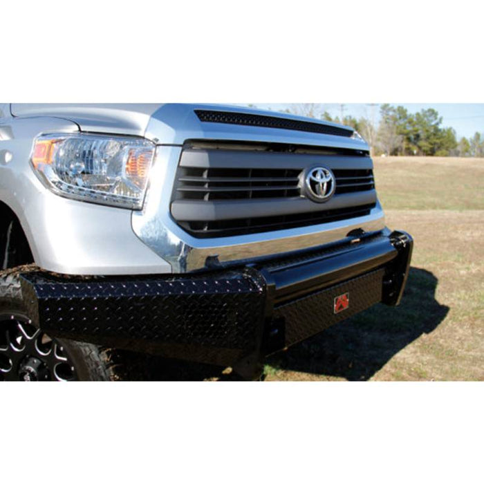 Fab Fours TT14-K2861-1 Black Steel Front Bumper for Toyota Tundra 2014-2021