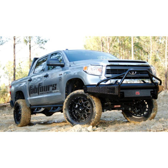 Fab Fours TT14-K2862-1 Black Steel Front Bumper w/ Pre-Runner Bar Guard for Toyota Tundra 2014-2021