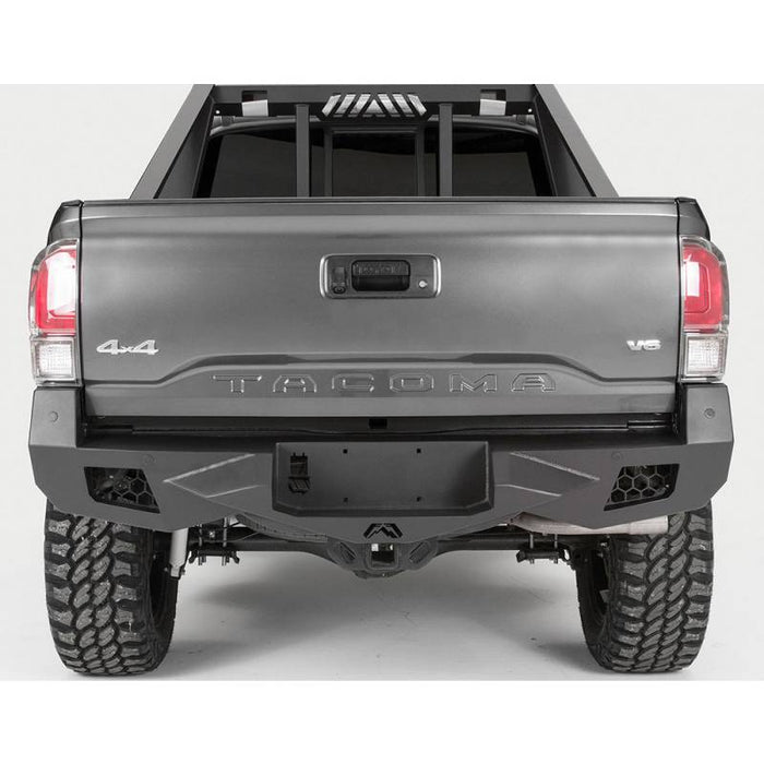 Fab Fours TT16-E3651-1 Vengeance Rear Bumper w/ Sensor Holes for Toyota Tacoma 2016-2023