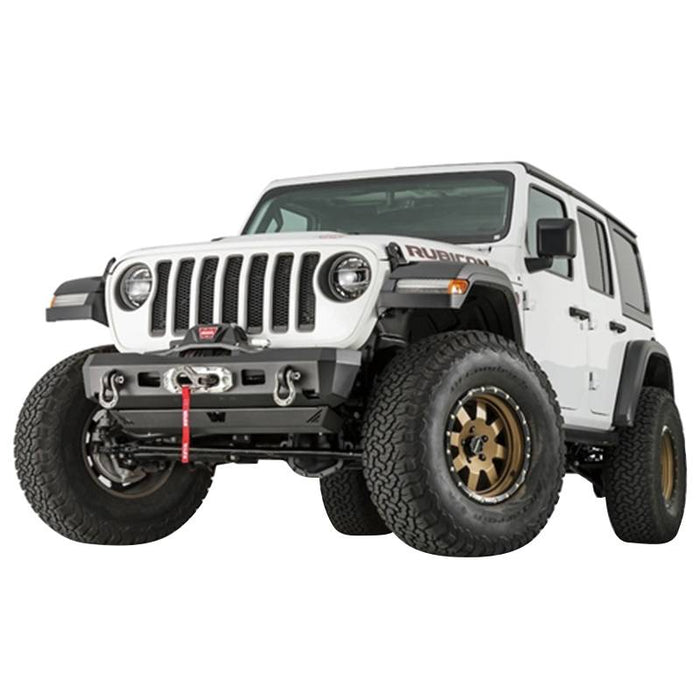 Warn 101325 Elite Stubby Front Bumper for Jeep Gladiator 2020-2022 /Wrangler JL 2018-2022