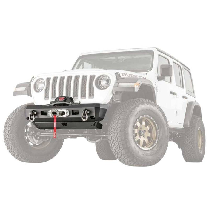 Warn 101325 Elite Stubby Front Bumper for Jeep Gladiator 2020-2022 /Wrangler JL 2018-2022