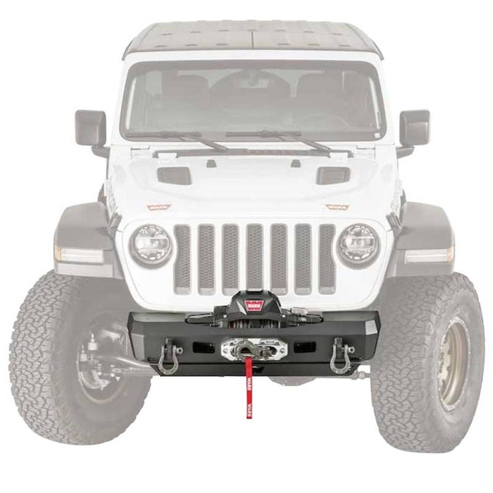 Warn 101325 Elite Stubby Front Bumper for Jeep Gladiator 2020-2022 /Wrangler JL 2018-2022