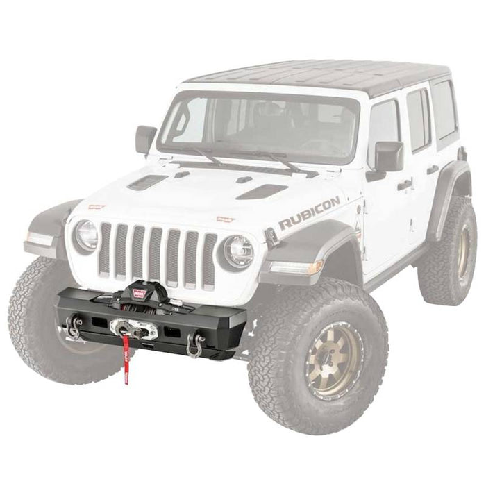 Warn 101325 Elite Stubby Front Bumper for Jeep Gladiator 2020-2022 /Wrangler JL 2018-2022