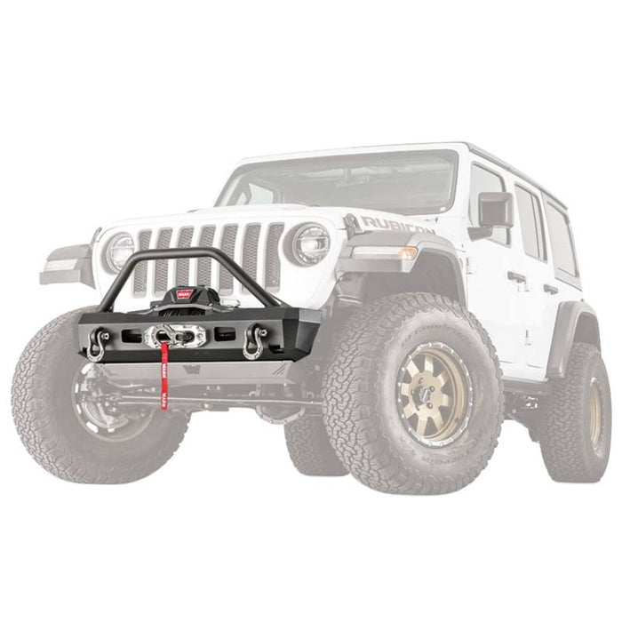 Warn 101330 Elite Stubby Front Bumper for Jeep Gladiator 2020-2022 /Wrangler JL 2018-2022