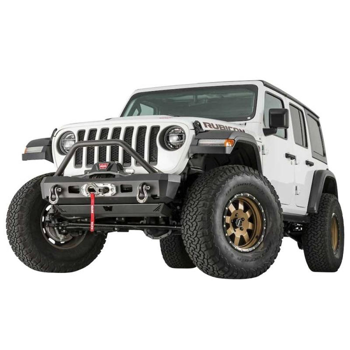 Warn 101330 Elite Stubby Front Bumper for Jeep Gladiator 2020-2022 /Wrangler JL 2018-2022