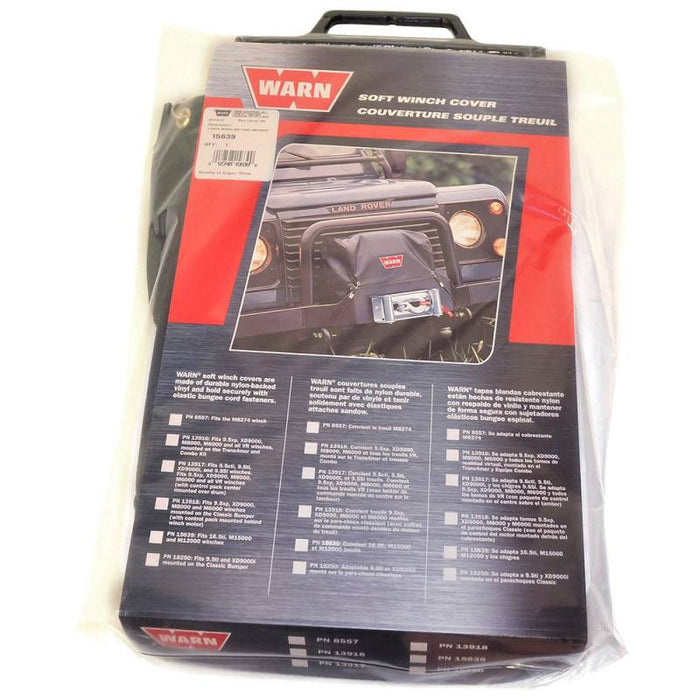 Warn 15639 Soft Winch Cover FOR 16.5TI, M15000, M12000