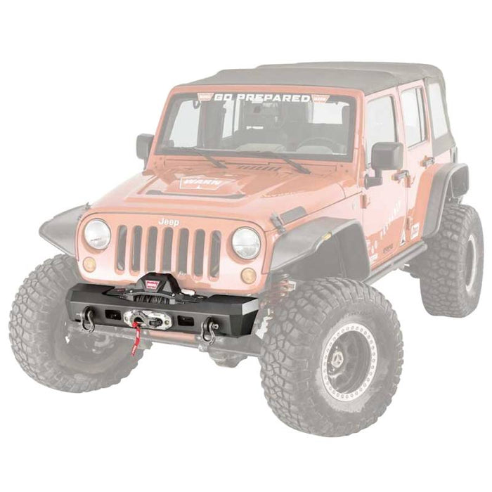 Warn 101410 Elite Stubby Front Bumper for Jeep Wrangler JK 2007-2018